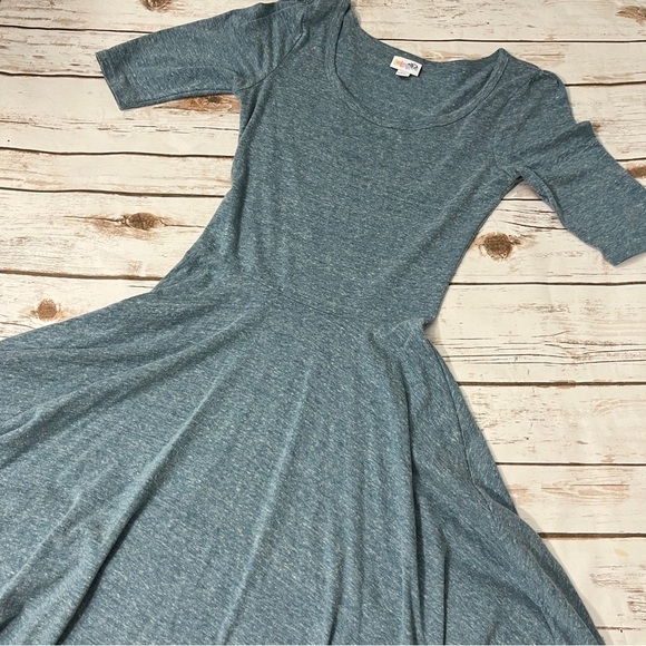 LuLaRoe Nicole Dress Size XS blue - Picture 10 of 10
